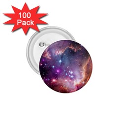 Galaxy Space Star Light Purple 1 75  Buttons (100 Pack) 