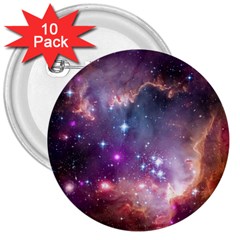 Galaxy Space Star Light Purple 3  Buttons (10 Pack) 