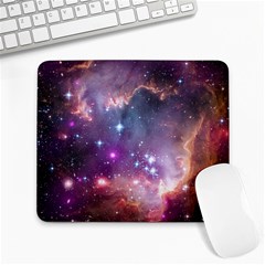 Galaxy Space Star Light Purple Large Mousepads by Mariart