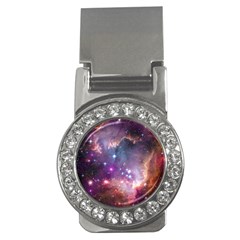 Galaxy Space Star Light Purple Money Clips (cz) 