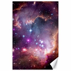 Galaxy Space Star Light Purple Canvas 24  X 36 