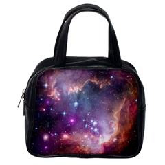 Galaxy Space Star Light Purple Classic Handbags (one Side)