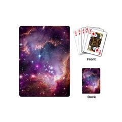 Galaxy Space Star Light Purple Playing Cards (mini)  by Mariart