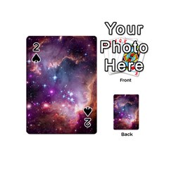 Galaxy Space Star Light Purple Playing Cards 54 (mini)  by Mariart