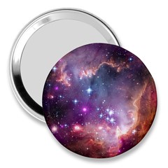 Galaxy Space Star Light Purple 3  Handbag Mirrors