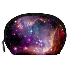 Galaxy Space Star Light Purple Accessory Pouches (large) 