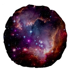 Galaxy Space Star Light Purple Large 18  Premium Flano Round Cushions by Mariart