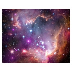 Galaxy Space Star Light Purple Double Sided Flano Blanket (medium) 