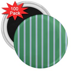 Green Line Vertical 3  Magnets (100 Pack)