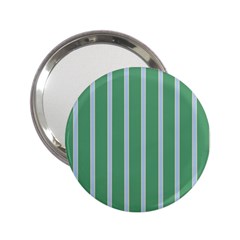 Green Line Vertical 2.25  Handbag Mirrors