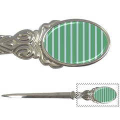 Green Line Vertical Letter Openers