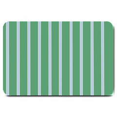 Green Line Vertical Large Doormat  by Mariart