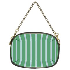 Green Line Vertical Chain Purses (two Sides)  by Mariart