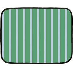 Green Line Vertical Fleece Blanket (mini)