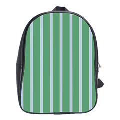 Green Line Vertical School Bag (large) by Mariart