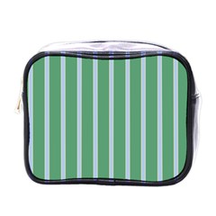 Green Line Vertical Mini Toiletries Bags by Mariart