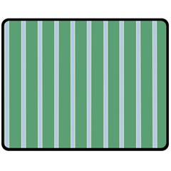 Green Line Vertical Fleece Blanket (medium) 