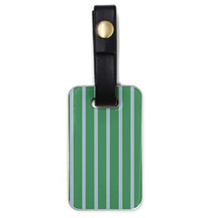 Green Line Vertical Luggage Tags (one Side) 