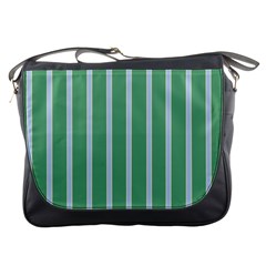 Green Line Vertical Messenger Bags