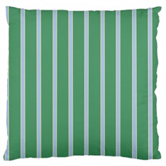 Green Line Vertical Large Cushion Case (one Side)