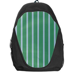 Green Line Vertical Backpack Bag