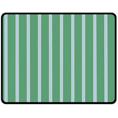 Green Line Vertical Double Sided Fleece Blanket (medium) 