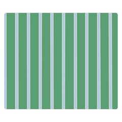 Green Line Vertical Double Sided Flano Blanket (small) 