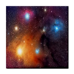 Galaxy Space Star Light Tile Coasters