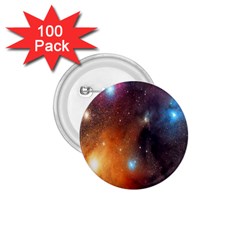 Galaxy Space Star Light 1 75  Buttons (100 Pack)  by Mariart