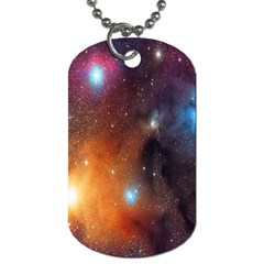 Galaxy Space Star Light Dog Tag (two Sides)