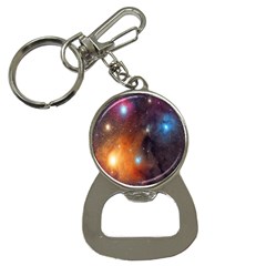 Galaxy Space Star Light Button Necklaces