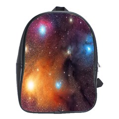 Galaxy Space Star Light School Bag (large)