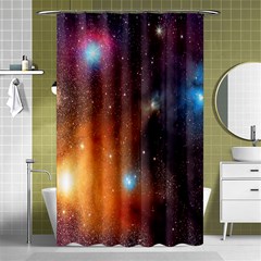 Galaxy Space Star Light Shower Curtain 48  X 72  (small) 