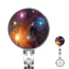 Galaxy Space Star Light Stainless Steel Nurses Watch