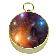 Galaxy Space Star Light Gold Compasses