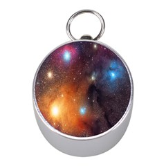 Galaxy Space Star Light Mini Silver Compasses