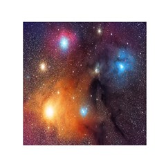 Galaxy Space Star Light Small Satin Scarf (square) by Mariart