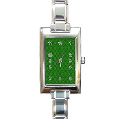 Green Seed Polka Rectangle Italian Charm Watch by Mariart