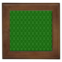 Green Seed Polka Framed Tiles