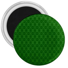 Green Seed Polka 3  Magnets by Mariart