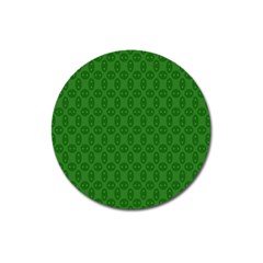 Green Seed Polka Magnet 3  (round)