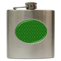 Green Seed Polka Hip Flask (6 Oz) by Mariart