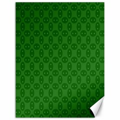 Green Seed Polka Canvas 12  X 16   by Mariart