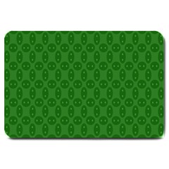 Green Seed Polka Large Doormat  by Mariart