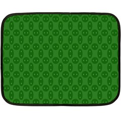 Green Seed Polka Fleece Blanket (mini) by Mariart