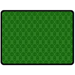 Green Seed Polka Fleece Blanket (large)  by Mariart