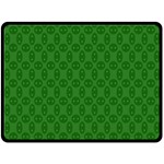 Green Seed Polka Fleece Blanket (Large)  80 x60  Blanket Front