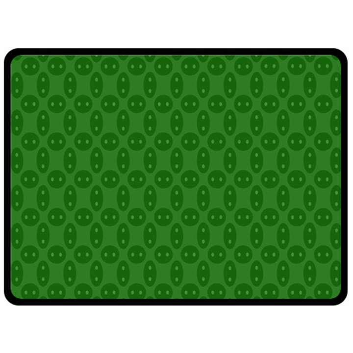 Green Seed Polka Fleece Blanket (Large) 