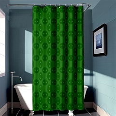 Green Seed Polka Shower Curtain 36  X 72  (stall) 