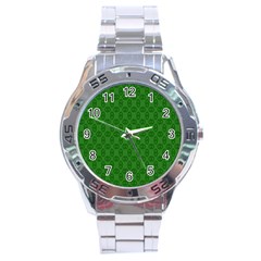 Green Seed Polka Stainless Steel Analogue Watch by Mariart